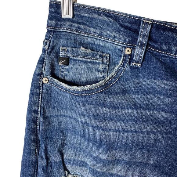 NWT KanCan 13/30 Karen-Lily Dark Wash Blue KC8320D Distressed Ankle Skinny Jean - Picture 6 of 11